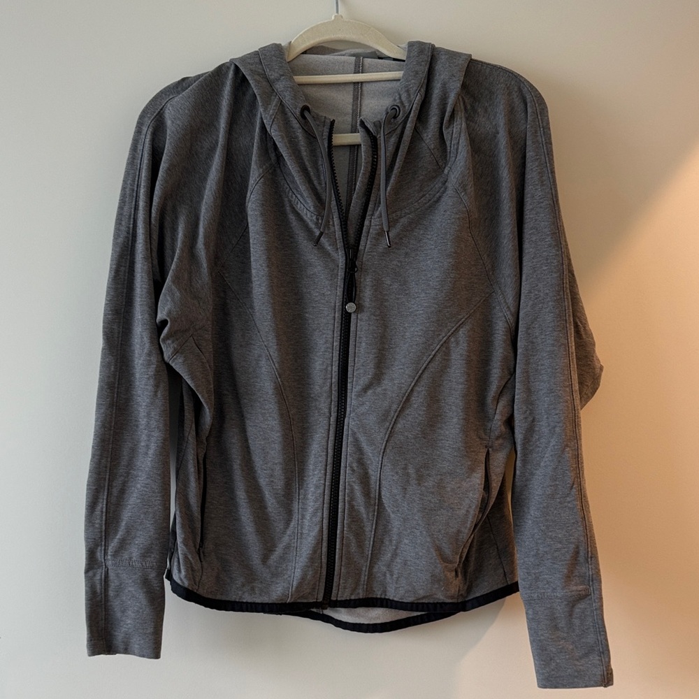 Athleta Charcoal Women's Hooded Zip Up